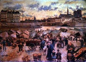 The Apple Market by Emile Antoine Guillier