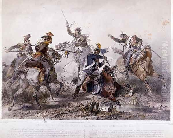 Heroic incident during the Piedmontese campaign of the Italian war of Independence in 1848 - view 1