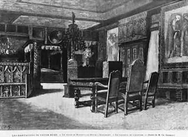 Homes of Victor Hugo the lounge at Hauteville house in Guernsey - view 1