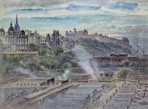 Edinburgh from near St Anthonys Chapel on the North west Shoulder of Arthurs Seat