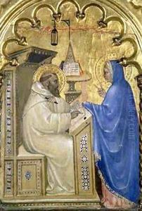The Virgin appearing to St Bernard by Milano Giovanni da