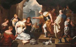 Esther before Ahasuerus by Luca Giordano