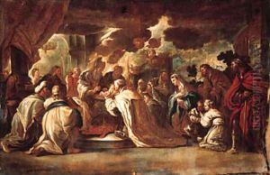 The Adoration of the Shepherds; and The Circumcision by Luca Giordano