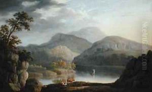 A Lakeland Landscape by Joseph Francis Gilbert