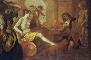 Venus in Pygmalions Workshop by Mattaeus Gundelach