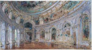 Banqueting Hall at the Royal Palace of Laeken by Charles Louis Girault