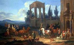 A Ride in the Country by Johann Andreas Graff