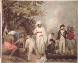 Transplanting of the bread fruit trees from Otaheite by Thomas Gosse