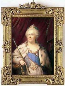 Catherine II Empress of Russia by Johann Baptist Gostl
