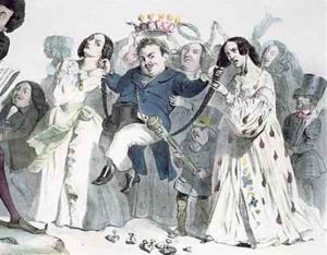 Caricature of Honore de Balzac 1799-1850 by Granville