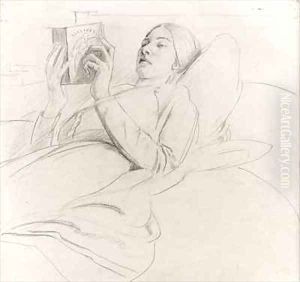 Portrait of Winifred Knights 1899-1947 reading