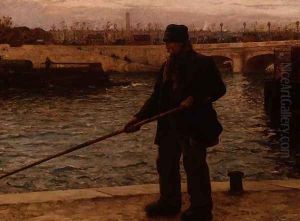 On the Banks of the Seine by Henri Guinier