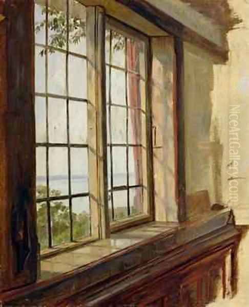 View of the Elbe through a Window - view 1