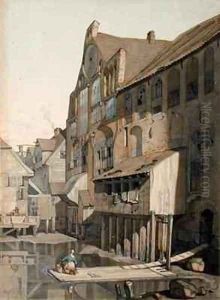 North Side of the St Johannis Klosters in Hamburg by Johann Martin Gensler