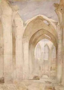 Ruins of St Nicholas by Johann Martin Gensler