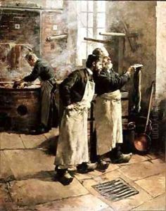 Dyeing workshop in the Gobelins by Rene Joseph Gilbert