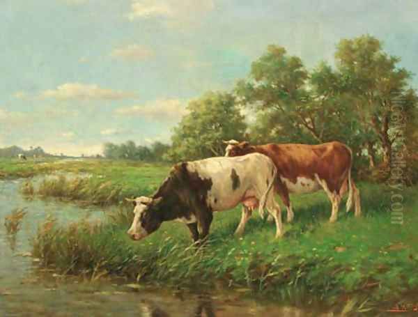 Cows in a meadow - view 1