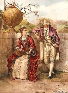 The elegant musicians by Camillo Gioja