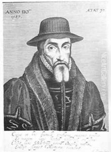 Portrait of John Foxe 1516-87 English martyrologist