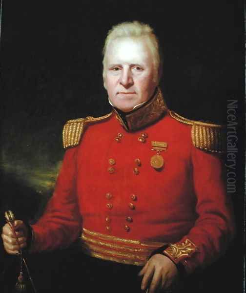 Portrait of Sir David Baird (1757-1829) Wearing the Honorable East India Company Gold Medal from the Egyptian Campaign of 1801 - view 1