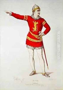 Rodrigo from Corneilles Le Cid by Edmond Aime Florentin Geffroy