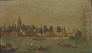 Isola del San Francesco, Venice by Giacomo Guardi