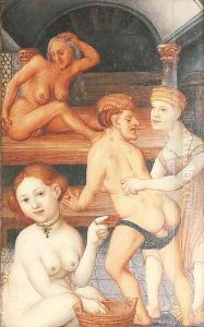 A bathing scene by Hans Baldung Grien