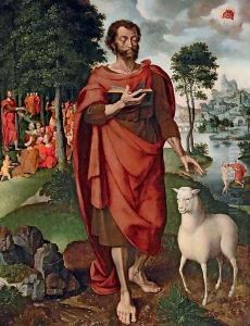 Saint John the Baptist with the Baptism and Predication by Jan Swart Van Groningen