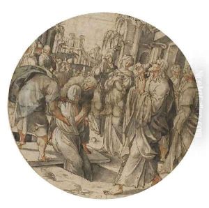 The Raising of Lazarus by Jan Swart Van Groningen