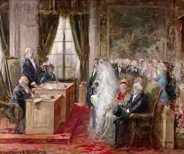 Study for the Civil Marriage in the Town Hall of the 19th Arrondissement - view 1