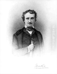 Portrait of Edgar Allan Poe 1809-49 by Ismael Gentz