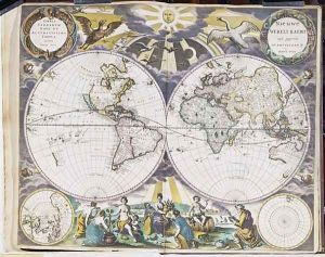 Orbis Terravm novm et Accuratissima Tabula by Pieter Goos