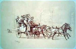 Original Drawing for Les Maitres de lAffiche by Victor (Crafty) Geruzez
