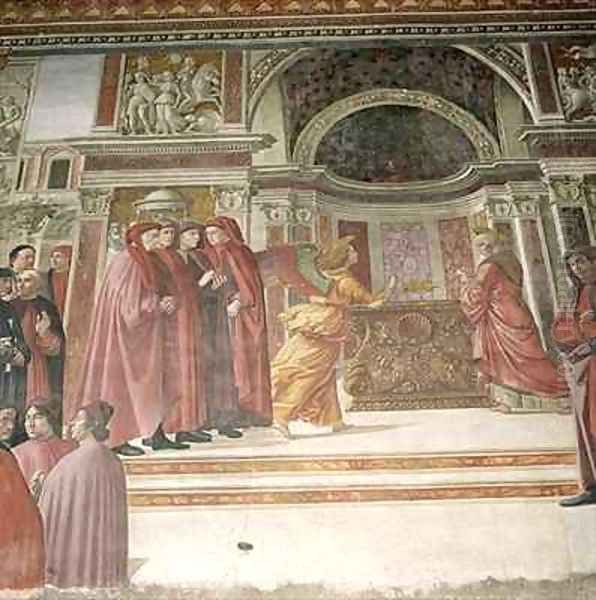The Angel appearing to St Zacharias in the Temple - view 1