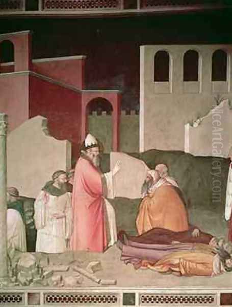 St Sylvester resuscitating two dead Romans - view 1