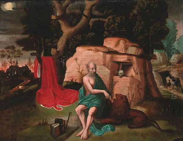 Saint Jerome in the wilderness - view 1