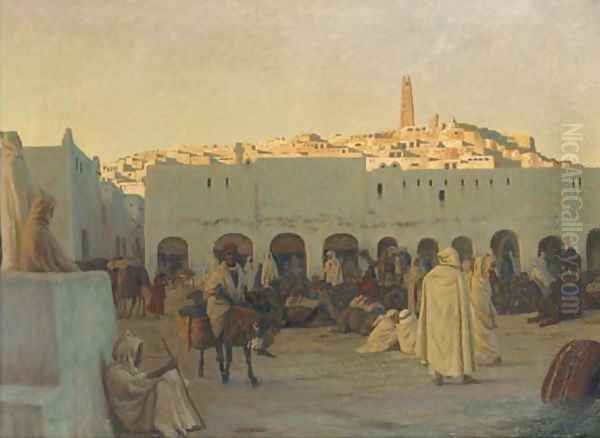 Oriental market at Ghardaia - view 1