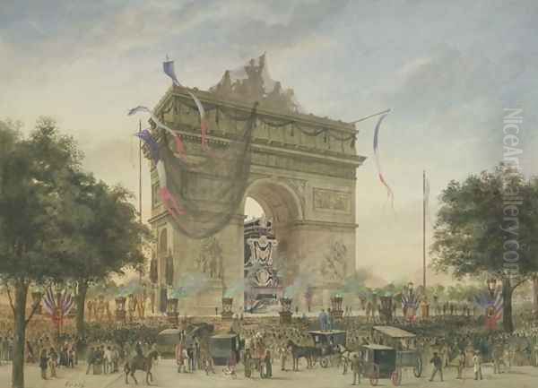 The Funeral of Victor Hugo 1802-85 - view 1
