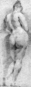 A female Nude seen from behind by Johann Georg Grassmair