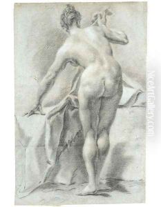 A nude woman seen from behind by Johann Georg Grassmair