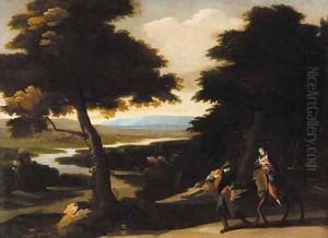 The Flight into Egypt by Giovanni Francesco Grimaldi