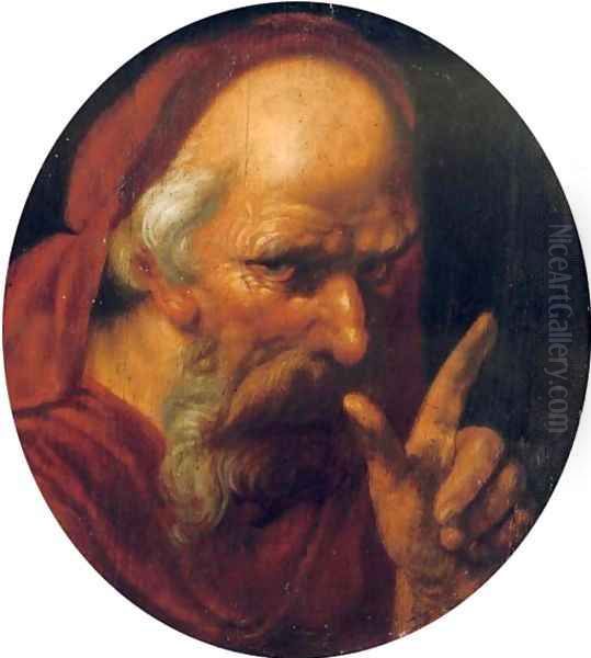 A 'tronie' of a bearded old man, possibly Saint Jerome - view 1