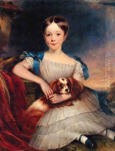 Portrait of a young girl by John Graham Gilbert