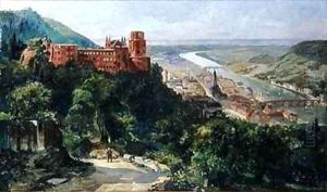 View of Heidelberg by Fritz Genutat