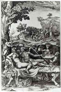 Cupid and Psyche by Giorgio Ghisi