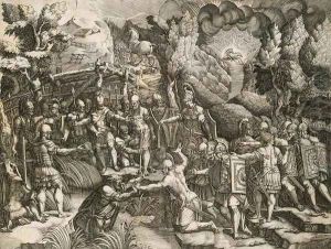 Simon Deceiving the Trojans by Giorgio Ghisi
