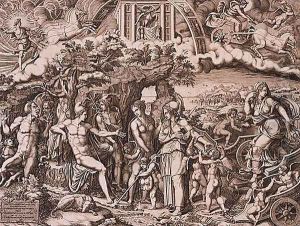 The Judgment of Paris by Giorgio Ghisi