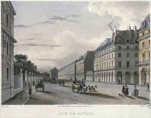 The Rue de Rivol by Gilio, Carlo