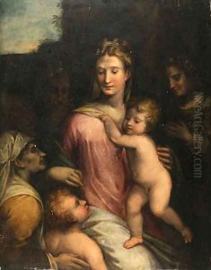 Holy Family with the Infant Saint John the Baptist, by Girolamo Da Trevisio Giovane