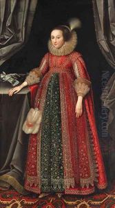 Portrait of Susanna Temple, later Lady Lister (1600-1669) by Marcus The Younger Gheeraerts